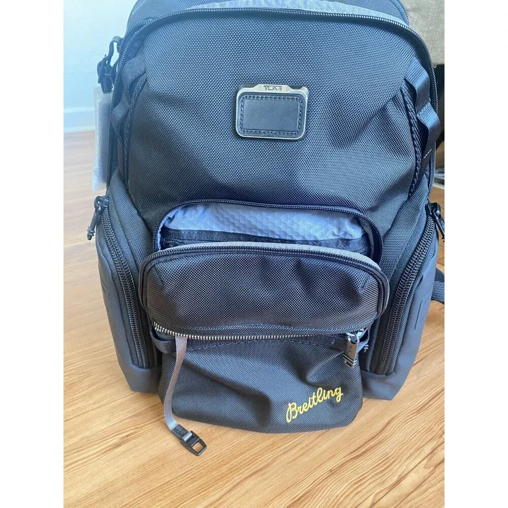 TUMI Breitling Black Backpack Nylon NEW Exclusive for Elite Breitling Customers